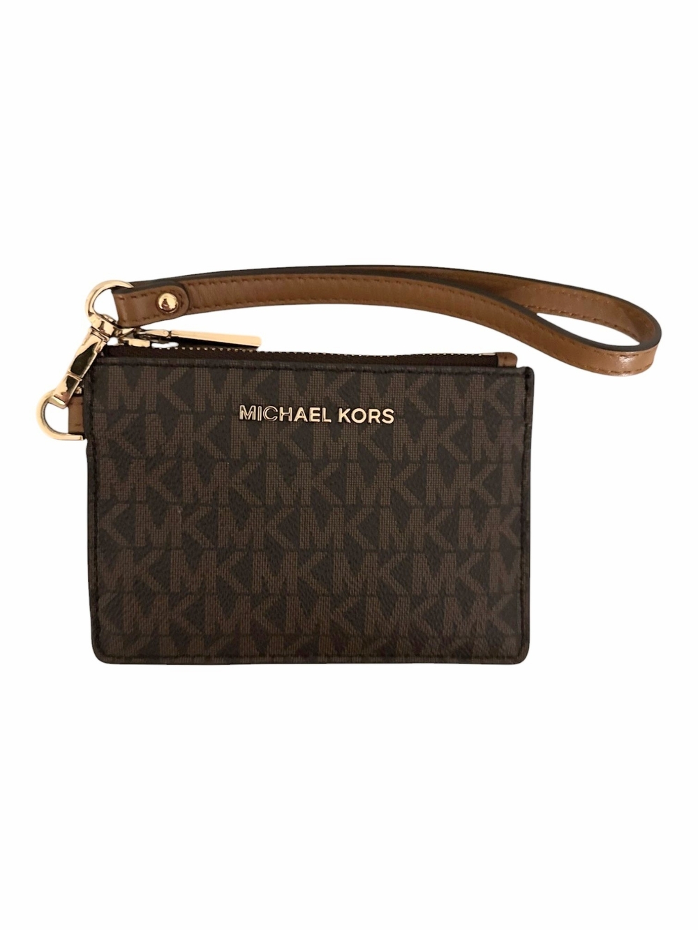 Michael Kors Signature Logo Jet Set Small Coin Purse Wristlet